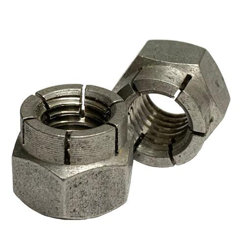 50FAF-813 1/2"-13 Flex Type Lock Nut, Light Hex, Full Height, CRES (Stainless) Steel